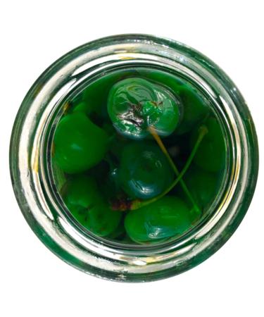Rex Green Maraschino Cherries 14.1 oz - Premium Quality (Pack of 1) - Buy Online on GoSupps.com