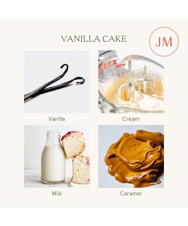La Jolie Muse Vanilla Cake Scented Candle 8 oz - 55 Hour Burn Time - Luxury Natural Soy Wax Candle for Home - Buy Online on GoSupps.com
