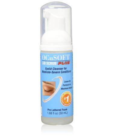 OCuSOFT Lid Scrub Foam Plus, 1.68 fl oz (50ml) 1.69 Fl Oz (Pack of 1)