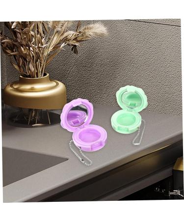 NOLITOY 4pcs Round Eye Shadow Box Eyeshadow Makeup Sample Containers Lip Balm Jar Travel Empty Mini - Buy Online on GoSupps.com