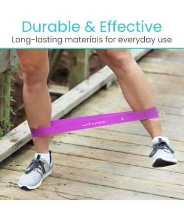 Vive Loop Bands Set (6 Pack) - Multi-Resistance Elastic Bands for Home & Gym Workouts Physical Therapy Yoga & Pilates - Perfect for Toning Hips Butt Arms & Legs - Buy Online on GoSupps.com
