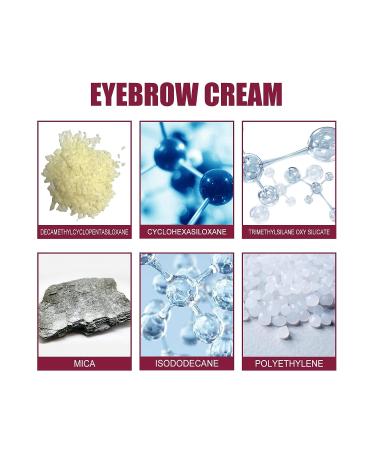 4D Hair Stroke Brow Stamp Brush Set with Mini Eyebrow Cream - Dark Brown - Buy Online on GoSupps.com