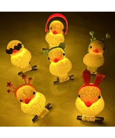 5pcs LED Light Up Duck Hair Clips Fashion Accessories Cartoon Animal Hair Decoration for Party Festival B - Buy Online on GoSupps.com