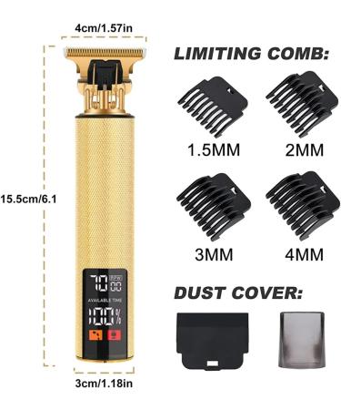 Electric Barber T9 - Upgraded Rechargeable LCD Retro Oil Head Carving | International Shipping Available - Buy Online on GoSupps.com