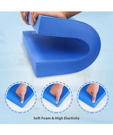5BILLION XL Foam Balance Pad for Physical Therapy & Yoga - Non-Slip Exercise Pad for Fitness & Stability Workouts - Blue, Large Size (19.6 x 15.7 x 2.4) - Buy Online on GoSupps.com