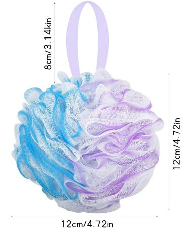 Pinsheng Extra Large Bathing Sponge | 4 Pack Soft Soap Sponge Puff with Hanging | Body Peeling & Massage Mesh-Luffa Balls - Buy Online on GoSupps.com