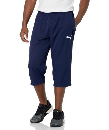 PUMA Men's Active Woven 3/4 Pants Large Peacoat