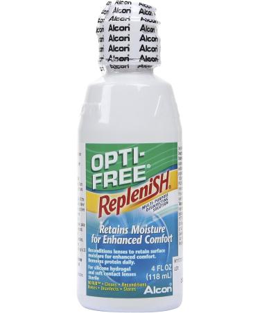 Opti-Free Replenish Multi-Purpose Disinfecting Solution - 4 fl oz (118 ml) | Effective Lens Care for Contact Wearers - Shop Internationally - Buy Online on GoSupps.com