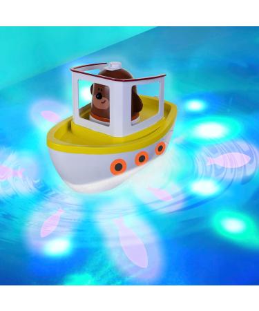 Hey Duggee Lightshow River Boat: Bath Toy for Kids, Projects Lights Underwater, Floats, Squirrel Club CBeebies, Age 3 - Buy Online on GoSupps.com