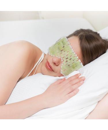 Buy Jade Eye Mask - Natural Gemstone Sleep Mask with Adjustable Strap | Hot & Cold Therapy by LazyGa - Buy Online on GoSupps.com
