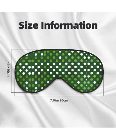 SSIMOO Green Polka Dots Eye Mask - Double-Sided Soft Light Blocking Enhances Sleep Quality - International Shipping - Buy Online on GoSupps.com