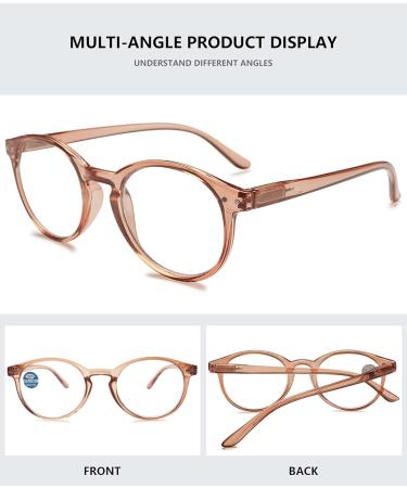 Buy MAGIMODAC Women Computer Reading Glasses - Blue Light Filter Oval Design 3.5 Diopters Dark Brown | Enhance Visual Comfort Online - Buy Online on GoSupps.com