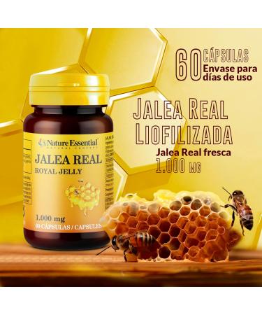  Nature Essential Nature Essential | Royal Jelly 1000 mg | 60 capsules per pack (3 units per pack) | Natural supplement for daily well-being - Buy Online on GoSupps.com