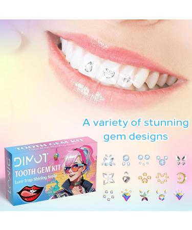 DIY Tooth Gem Kit Sparkling Crystals Tooth Gem Kit DIY Crystals Jewelry Kit Teeth Gems Kit Professional Fashionable Tooth Gems Kit for Teeth Teeth Jewelry Starter Kit (C) - Buy Online on GoSupps.com
