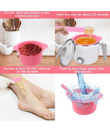 Yungs Wax Warmer Replacement Bowl Set Non-Stick Silicone Shells & Spatulas for Hair Removal | Compatible with All Wax Warmers - Buy Online on GoSupps.com