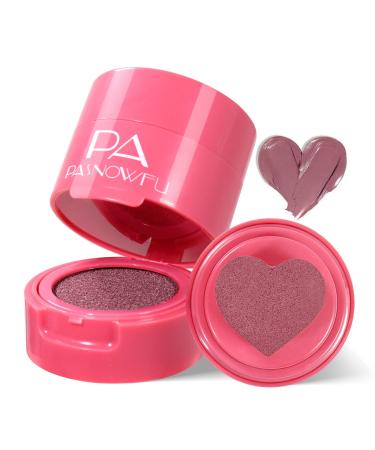 PASNOWFU Liquid Blush for Cheek  Stamp Blush with a Heart-Shaped Applicator  Natural Long-Lasting Blush  Buildable & Blendable Face Blusher  Lightweight Breathable Makeup Gift for Women  Rosy Mauve