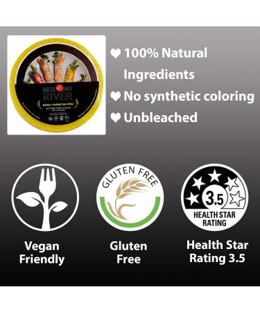  Lyan Mekong River Banh Trang Vietnamese Rice Paper Wrappers Spring Roll Wrappers Rice Wrappers for Vegan Spring Rolls- (300g Square 22cm) 3 Colours - Buy Online on GoSupps.com