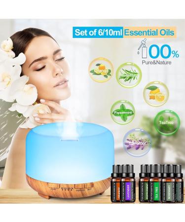 Essential Oils Gift Set - 6 Pure Aromatherapy Oils (Rosemary Lavender Lemon Grass Orange Peppermint Tea Tree) 10ML | International Shipping - Buy Online on GoSupps.com