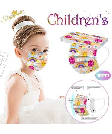 Shop WEXCV 100-Piece Cartoon Print 3-Layer Face Masks for Kids | Breathable Neck Gaiters | Ideal for School & Outdoor Use - Buy Online on GoSupps.com