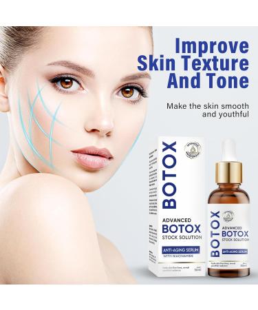 Buy Botox Face Serum | Anti-Aging Vitamin C & E Solution | Instant Tightening & Wrinkle Reduction | 1 Oz - Buy Online on GoSupps.com