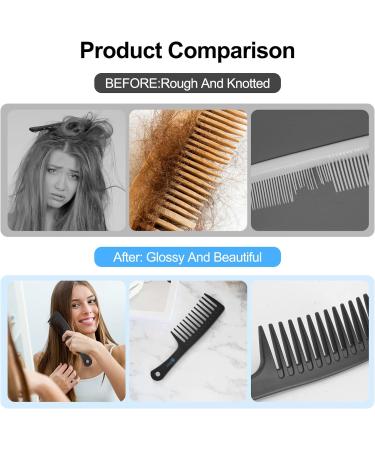 Large Wide Tooth Shower Comb - Detangling Curl Comb for Silky, Wet Hair - Men and Women - Buy Online on GoSupps.com