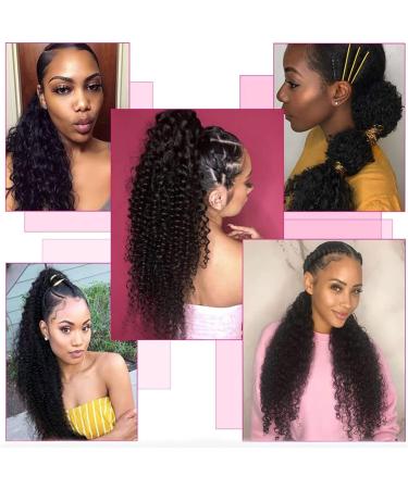 Hair Extensions Curly Shaggy Ponytail with Drawstring Hair Comb Ponytail Extensions Brazilian Human Hair Ponytail Hair Bun Women Wigs Hair Pieces For Women (Color : Black Size : 12 inch) 12 inch Black - Buy Online on GoSupps.com