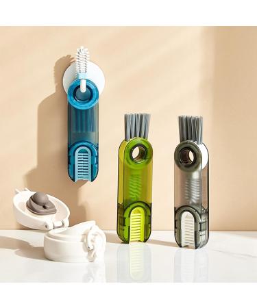 3 in 1 Cup Lid Cleaning Brush Cup Lid Gap Cleaning Brush Set Multi-Purpose Tiny Cup Holder Cleaner Versatile Brush for Bottles Insulation Cups and Crevices (Blue B) - Buy Online on GoSupps.com
