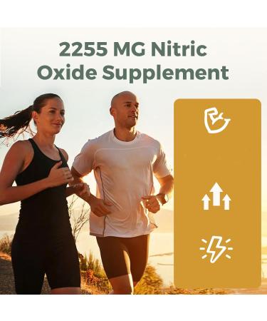 Buy Nitric Oxide Boost - Premium Precursor & Phytonutrient Blend for Enhanced Blood Flow & Energy - 90 Capsules (2 Bottles - Buy Online on GoSupps.com