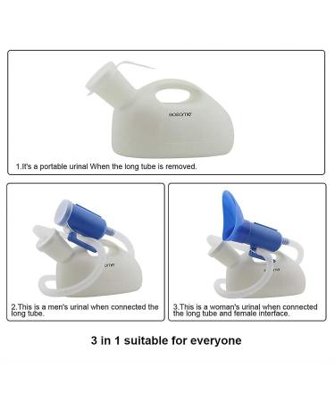 Mobile Toilet Potty Pee Urine Bottle Urinal Unisex Portable 3 in 1 Urine for Car Travel - Buy Online on GoSupps.com