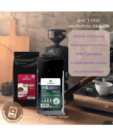 VENESSA Pack of 20 x 500g Instant Expresso VIE 100P solubles - Tasty powerful and full of flavour - Perfect for automatic office coffee machines cafes and B2B customers - Buy Online on GoSupps.com