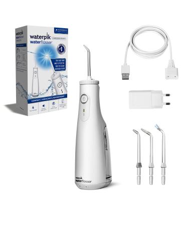 White Cordless Select Water Flosser Removes Plaque & Improves Gum Health 360-Degree Tip Rotation Global Voltage Safe for Implants Crowns & Veneers USB Charger (WF-10 UK) - Buy Online on GoSupps.com