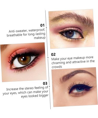 Mikinona Dark Brown Eyeliner 2pcs Black Waterproof Eyeliner Black Eyeliner Pencils Eye Shadow Cream Eyeshadow Lasting Gel - Buy Online on GoSupps.com