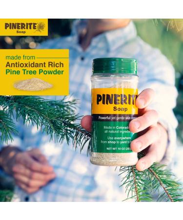 Pinerite Natural Heavy Duty Hand Soap 10 oz. Eco-Friendly 2 Pack - Soft Pine Powder, Gentle on Skin - Buy Online on GoSupps.com