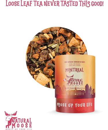 CANADIAN NATURAL MOOSE TEA TROTTER | Premium Loose Leaf Tea | Montreal | Jasmine Glove Patchouli | 100g Montreal | Jasmine Glove Patchouli 100g - Buy Online on GoSupps.com