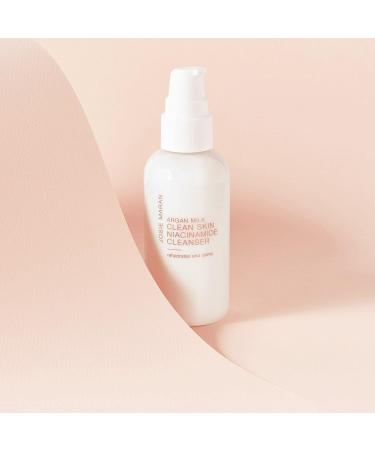 Josie Maran Argan Milk Clean Skin Niacinamide Cleanser - Chemical-Free Makeup Remover (118ml | 4oz) - Shop Internationally - Buy Online on GoSupps.com