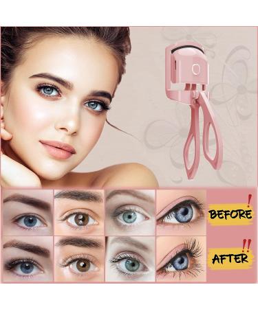 Rechargeable Electric Heat Eyelash Curler - Pink | For Thick & Thin Lashes | 24-Hour Lasting Curl - Buy Online on GoSupps.com