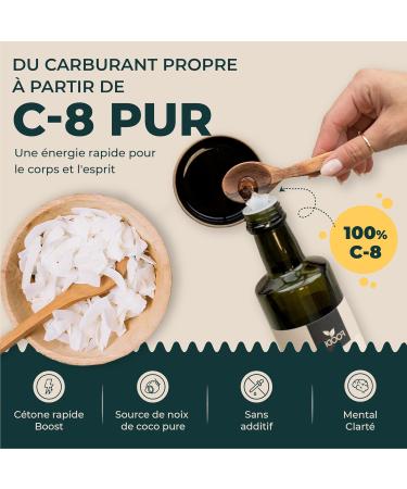 FOODIN Huile MCT C8 1000 ml (2 x 500 ml) 100% C8 base de Coco Sans Go t Pour R gime C tog ne 3x Plus de C tones 1000 millilitres - Buy Online on GoSupps.com