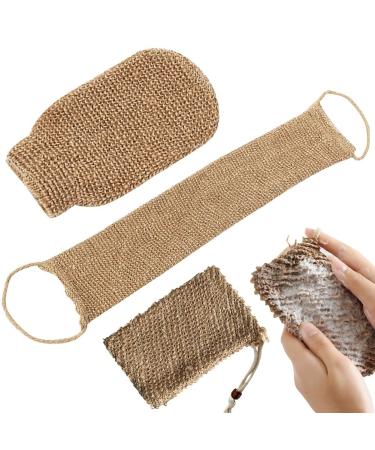 Still peeling glove set for bodies nature jute sisal hammam peeling gloves MITSTLAND FACHTRING FOOM NETE GENT exfoliating glove effectively comfortable peeling set