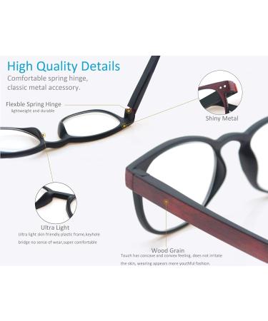 MODFANS 5 Pack Round Reading Glasses for Men & Women - High Quality Comfortable +1.50 Brown Reading Aid - Buy Online on GoSupps.com