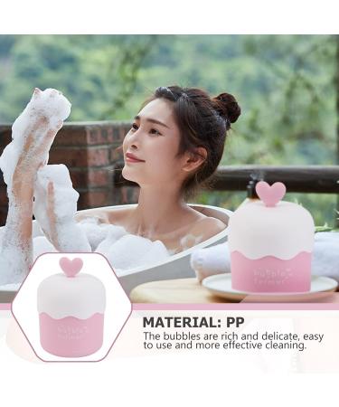 MAGICLULU Pink Facial Foam Cup - Portable Whip Bubble Maker for Cute Face Wash - Ideal Travel Facial Tool - Buy Online on GoSupps.com
