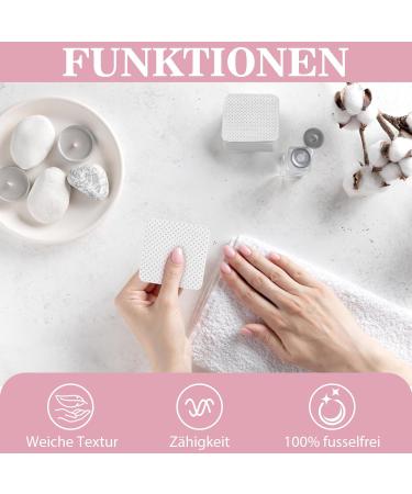  VEGCOO VEGCOO Pack of 1200 Cellulose Cotton Pads for Gel Nails Nail Polish Remover Pads Cleaning Wipes - Buy Online on GoSupps.com