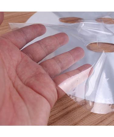 100 Sheets Plastics Film for Face | Skin Care Paper Pre-Cut Facial Paper Sheet - Natural Disposables Plastics Paper Facial Beauty Healthy Tool for Home Salon Beauty Tools/ - Buy Online on GoSupps.com