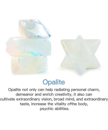 Artistone Opalite Crystal Merkaba Star Healing Crystal Set Hand Carved Gemstone Merkaba Chakra Spiritual Reiki Stones for Christmas Thanks-Giving Decorations(Pack of 2) - Buy Online on GoSupps.com