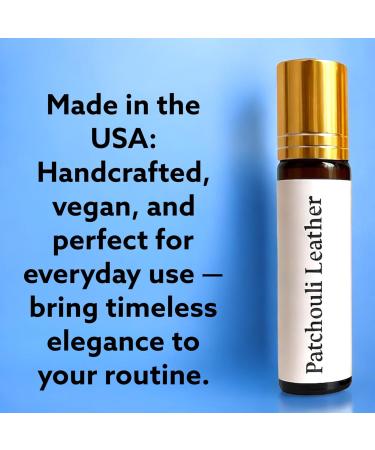Essential Oil Perfume Patchouli Leather Roll-On Oil 100% Natural Patchouli for women & Men Earthy Musky Handcrafted Vegan Made in USA - Buy Online on GoSupps.com