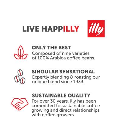 illy Classico Ground Drip Coffee 8.8oz - Medium Roast 100% Arabica with Chocolate & Caramel Notes - No Preservatives - Single Pack - Buy Online on GoSupps.com