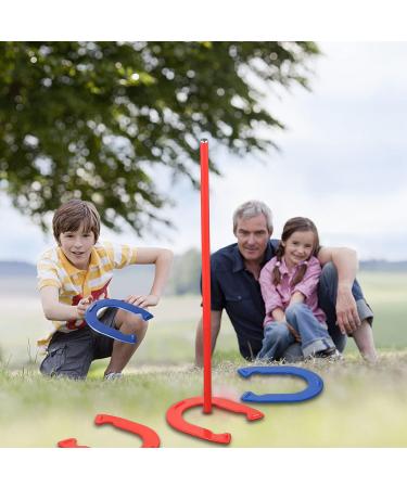 COCONUT Horseshoes Outdoor Game Set - Red and Blue - Buy Online on GoSupps.com