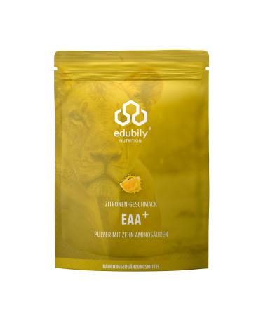 Edubily Nutrition EAA powder High -quality vegan amino acids complex from 10 essential amino acids (EAAS) Lemon taste sweetened with stevia 400 g - Buy Online on GoSupps.com