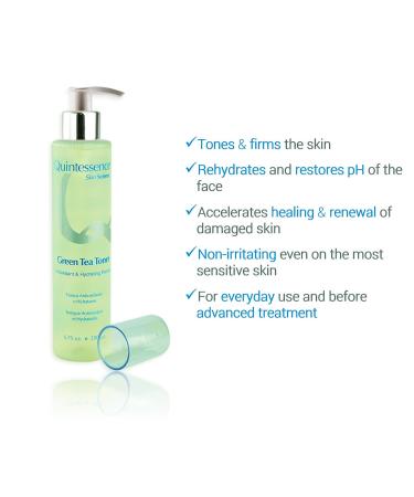 Quintessence Green Tea Toner 6.75 oz - Hydrating & Soothing Skincare for All Skin Types | International Shipping Available - Buy Online on GoSupps.com