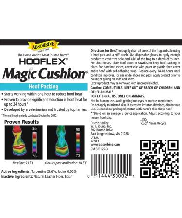 Absorbine Hooflex Magic Cushion Hoof Packing 4 lbs - Premium Hoof Care for Horses | International Shipping Available - Buy Online on GoSupps.com