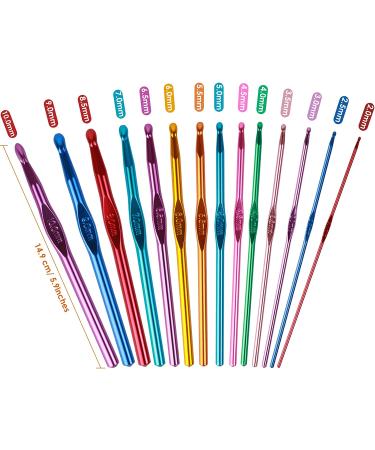 Aluminum Crochet Hooks Set for Arthritic Hands - Knitting Needles for Yarn Craft - Perfect Gift for Women - Buy Online on GoSupps.com